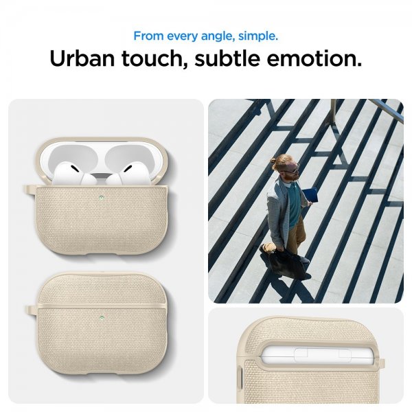 Spigen AirPods Pro 3 Urban Fit Dune Beige -kuoret