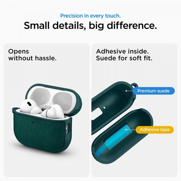 Spigen AirPods Pro 3 Urban Fit -suojakuori, Midnight Green