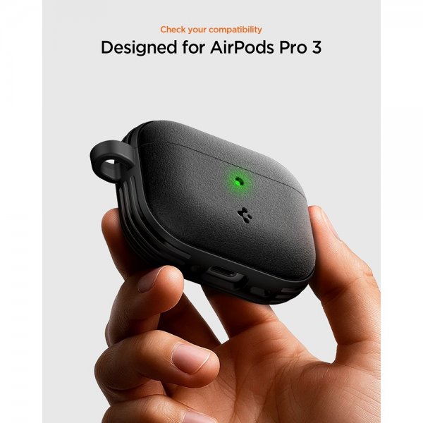 Spigen AirPods Pro 3 Vault -suojakuori, mattamusta