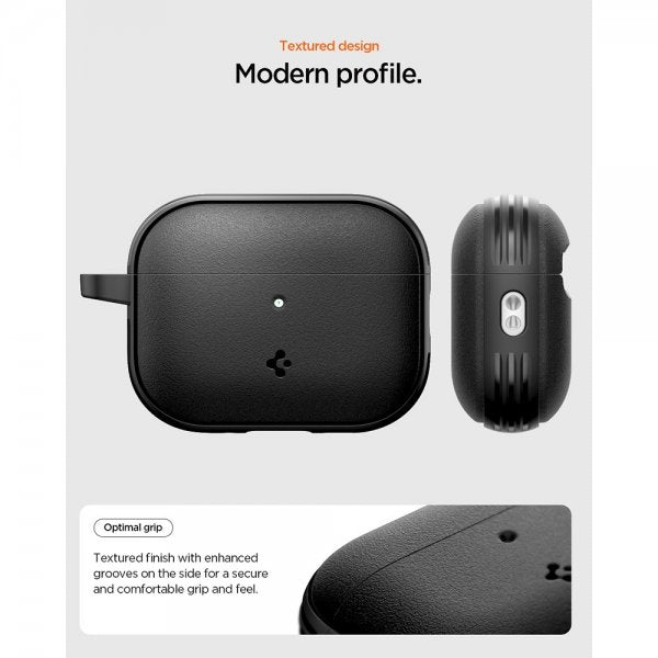 Spigen AirPods Pro 3 Vault -suojakuori, mattamusta