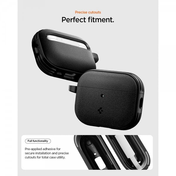 Spigen AirPods Pro 3 Vault -suojakuori, mattamusta