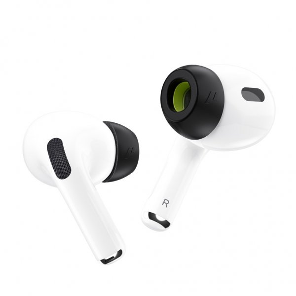 KeyBudz AirPods Pro/AirPods Pro 2 HyperFoam Muistivaahtotulpat, Carbon Black