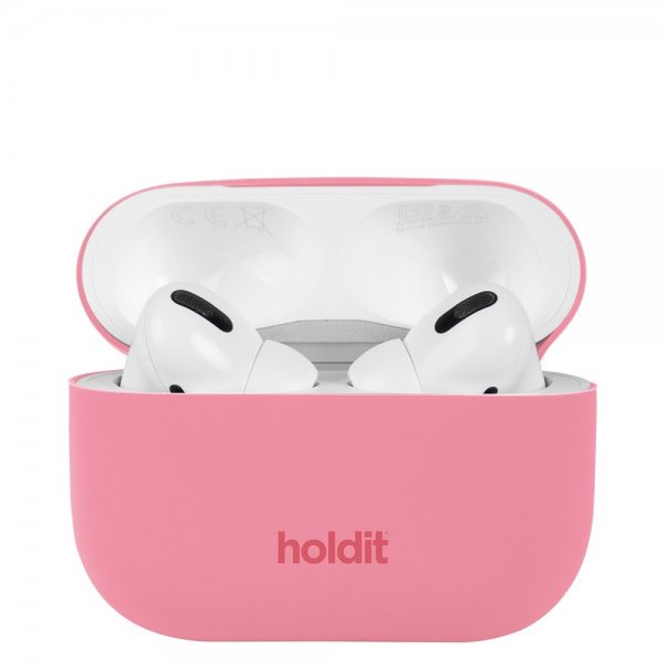 holdit AirPods Pro/AirPods Pro 2 -suojakuori, silikoni, Rouge Pink