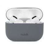 holdit AirPods Pro/AirPods Pro 2 silikonisuojakuori Space Gray