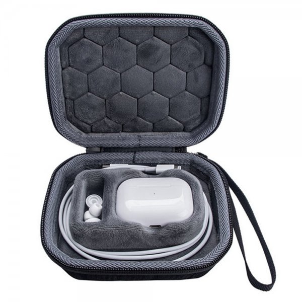 AirPods Pro/AirPods Pro 2 -vetoketjullinen kotelo, musta