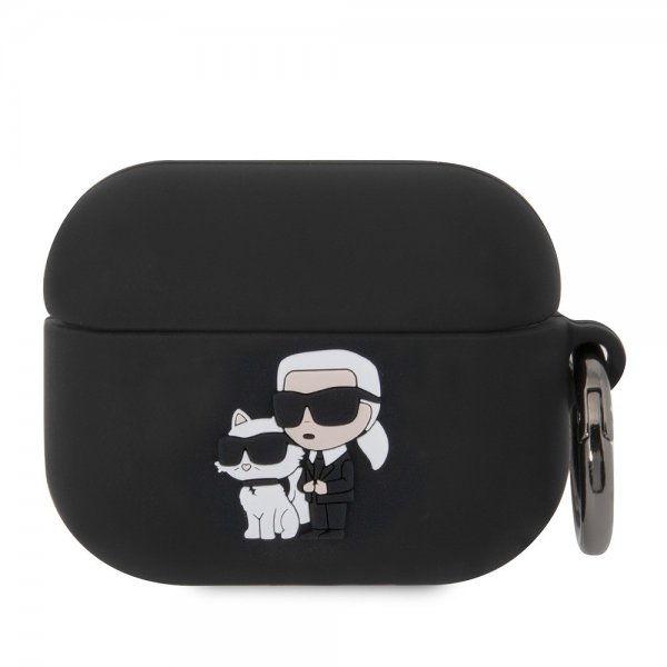 Karl Lagerfeld AirPods Pro -kuori 3D-logolla, musta
