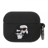 Karl Lagerfeld AirPods Pro -kuori 3D-logolla, musta