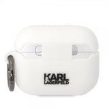 Karl Lagerfeld AirPods Pro -kuoret 3D Logo Valkoinen