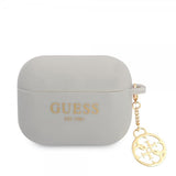 Guess AirPods Pro -kuoret Classic Logo 4G Charm, harmaa