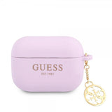 Guess AirPods Pro -kuoret, Classic Logo 4G Charm, violetti