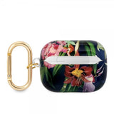 Guess AirPods Pro Kotelo Flower Print & Gold Hook Sininen