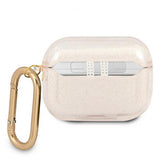 Guess AirPods Pro -kuoret, Glitter Case, kulta