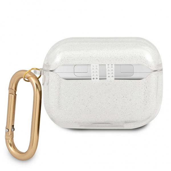 Guess AirPods Pro -kuoret Glitter Case Transparent