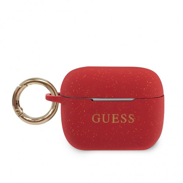 Guess AirPods Pro Kuoret Glitter Punainen