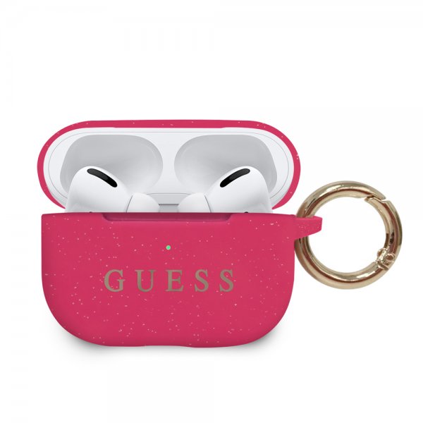 Guess AirPods Pro -kuoret logolla, magenta