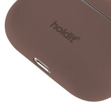 holdit AirPods Pro/AirPods Pro 2 -silikonikuori, Dark Brown