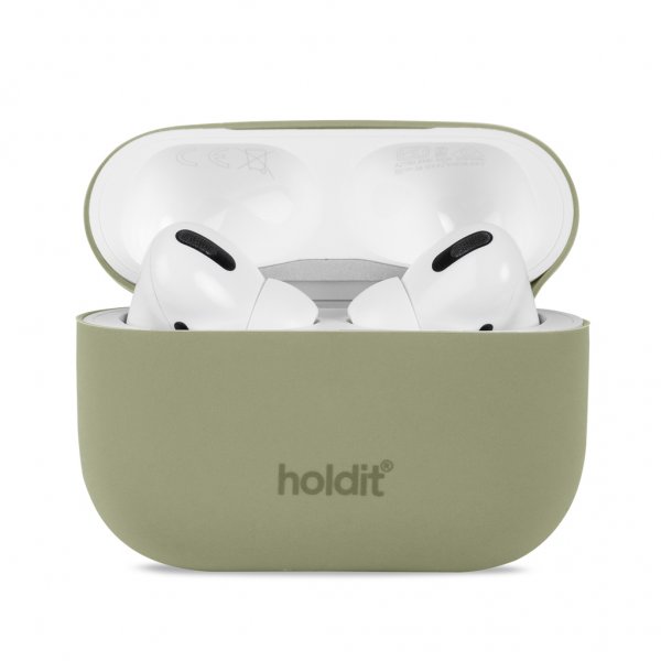 holdit AirPods Pro/AirPods Pro 2 -silikonikuori, Khaki Green