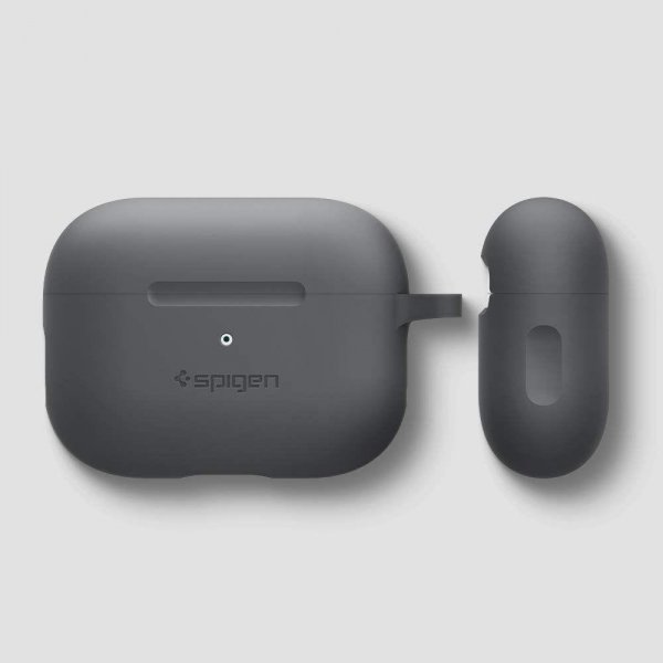 Spigen AirPods Pro -silikonisuojakuori Charcoal