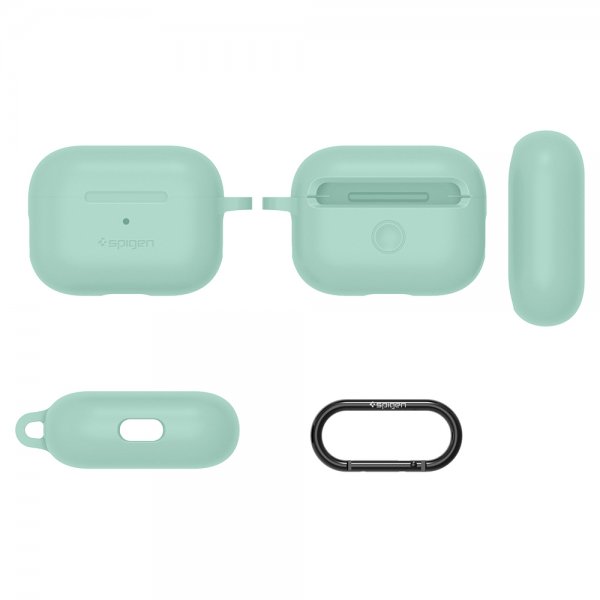 Spigen AirPods Pro -kotelo, silikonia, mintunvihreä
