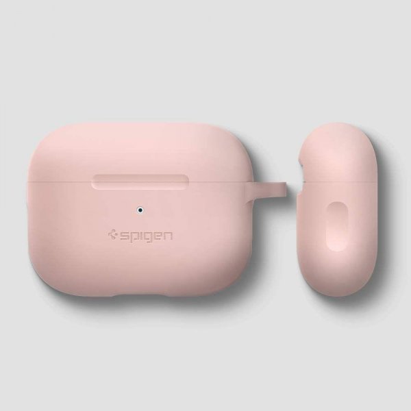 Spigen AirPods Pro -kotelo, silikonia, vaaleanpunainen
