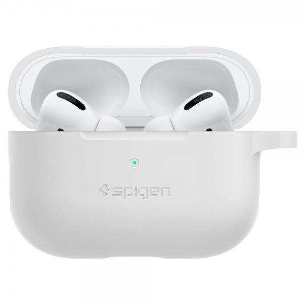Spigen AirPods Pro -kotelo, Silicone Fit, valkoinen
