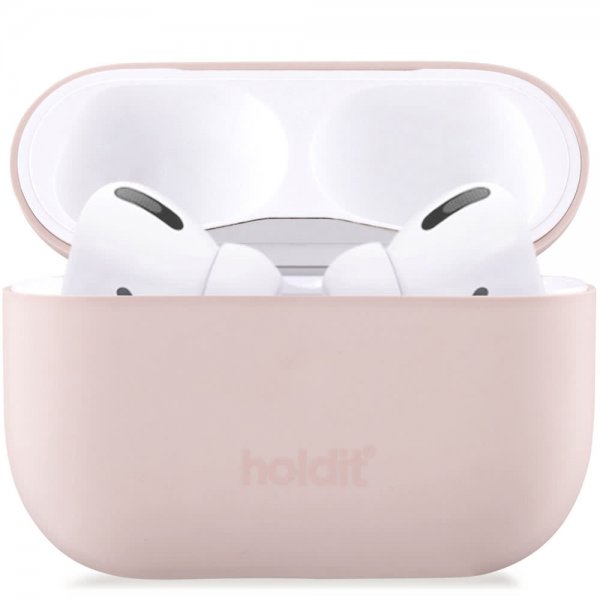 holdit AirPods Pro/AirPods Pro 2 silikonisuojakuori, Blush Pink