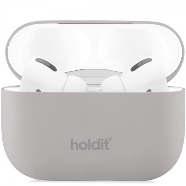holdit AirPods Pro/AirPods Pro 2 -suojakuori, silikoni, Taupe