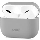 holdit AirPods Pro/AirPods Pro 2 -suojakuori, silikoni, Taupe