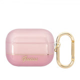 Guess AirPods Pro -kuoret läpikuultava ruusukulta