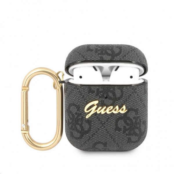 Guess AirPods (1/2) Kuori 4G Script Harmaa