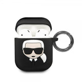 Karl Lagerfeld AirPods (1/2) Kuori Iconic Cover Musta