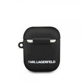 Karl Lagerfeld AirPods (1/2) Kuori Iconic Cover Musta