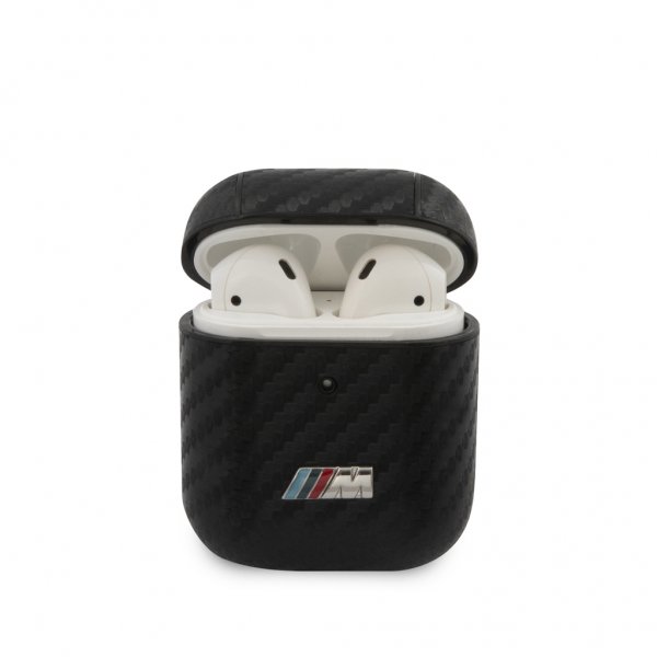 BMW AirPods (1/2) Kuori Hiilikuitutekstuuri Musta