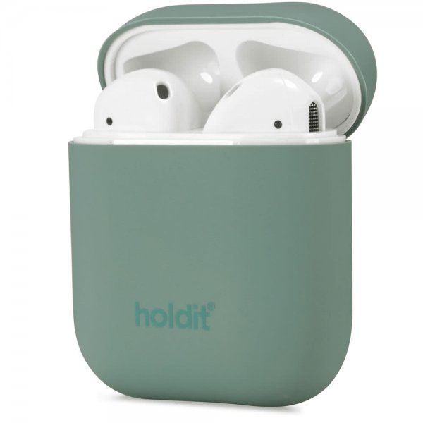 Holdit AirPods (1/2) Silikonikuori Nygård Moss Green
