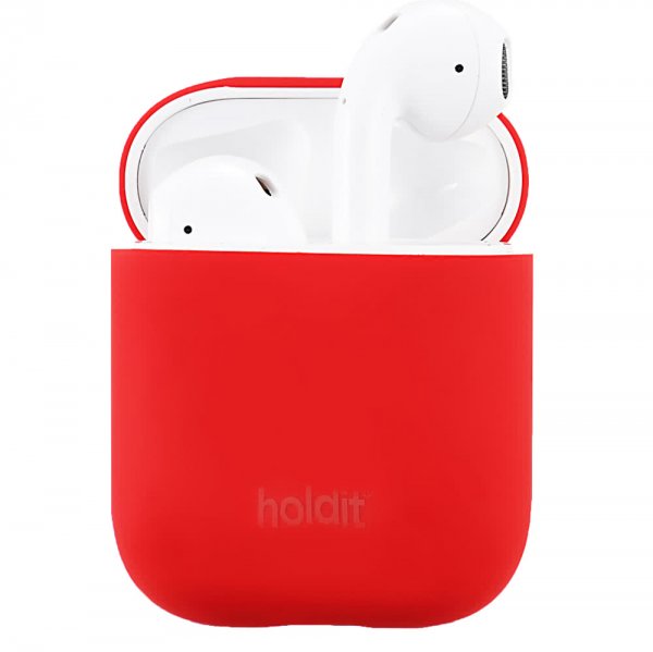 holdit AirPods (1/2) Silikonikuori Nygård Ruby Red