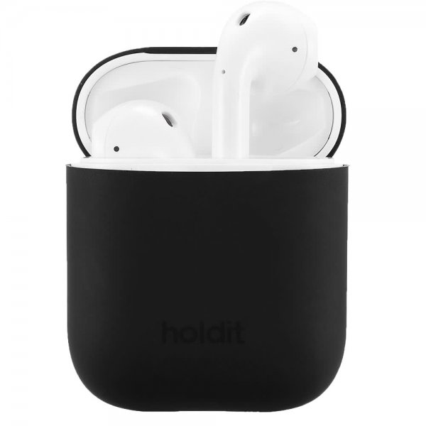 Holdit AirPods (1/2) Silikonikuori Nygård Musta