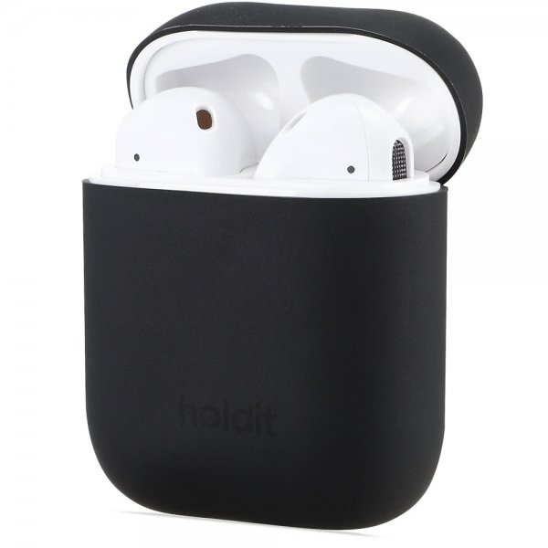 Holdit AirPods (1/2) Silikonikuori Nygård Musta