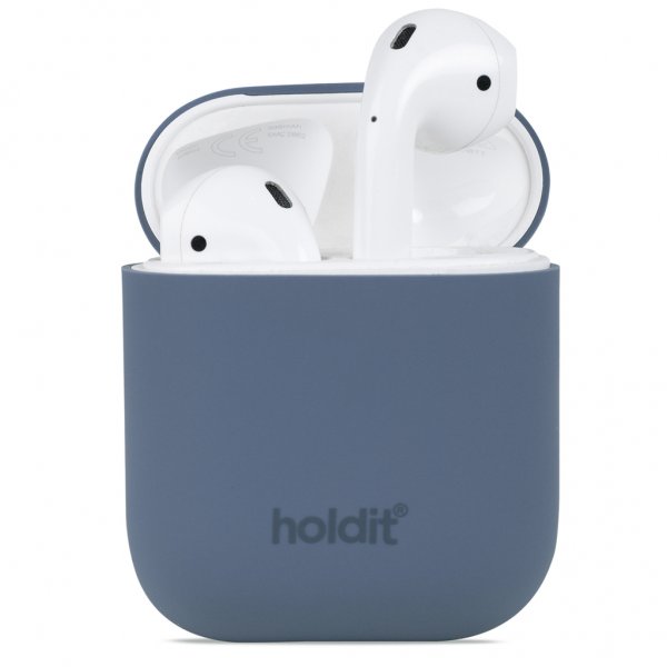 holdit AirPods (1/2) Kuori Silikoni Pacific Blue