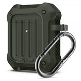 Spigen AirPods (1/2) -kuoret Tough Armor Military Green