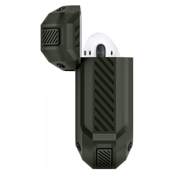 Spigen AirPods (1/2) -kuoret Tough Armor Military Green