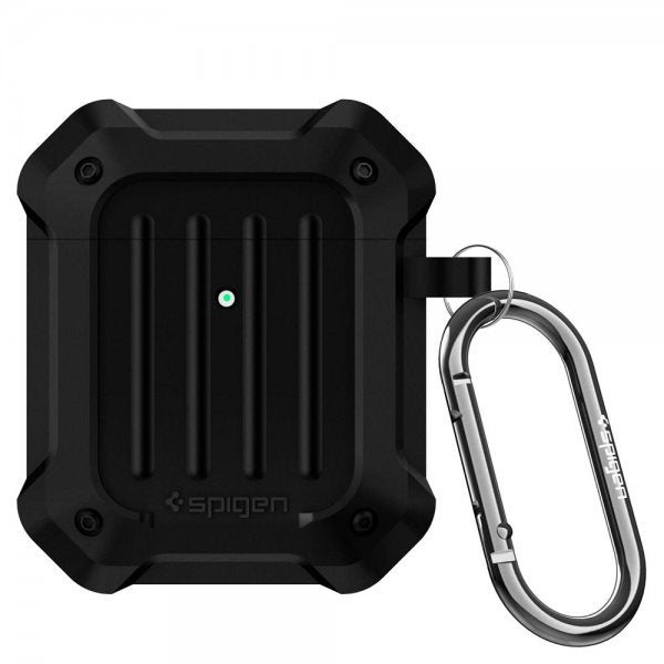 Spigen AirPods (1/2) Tough Armor -suojakuori, musta