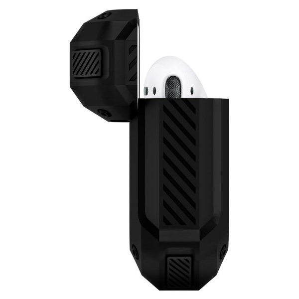 Spigen AirPods (1/2) Tough Armor -suojakuori, musta