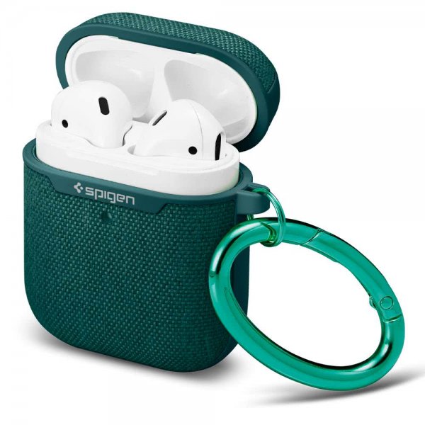 Spigen AirPods (1/2) Urban Fit -kuori, Midnight Green