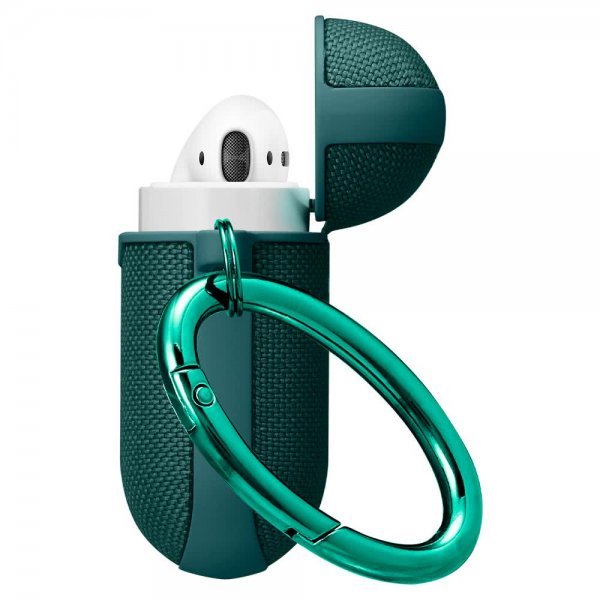 Spigen AirPods (1/2) Urban Fit -kuori, Midnight Green