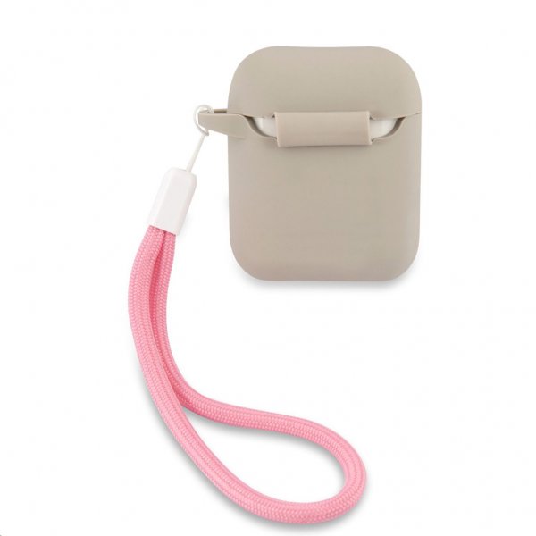 Guess AirPods (1/2) Suojakuori Vintage Silicone Harmaa