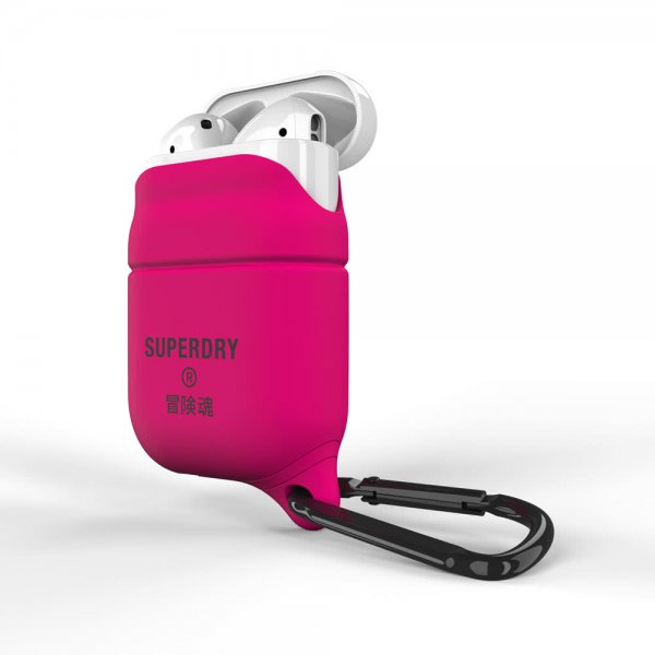 Superdry AirPods (1/2) Vedenpitävä kuori, vaaleanpunainen