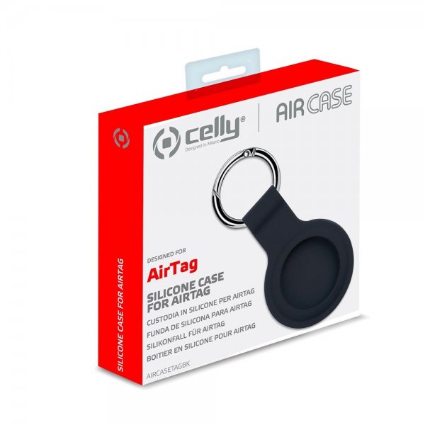 Celly AirTag -pidike AirCase, musta