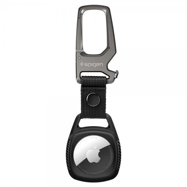 Spigen Apple AirTag -pidike Rugged Armor Matte Black