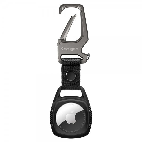 Spigen Apple AirTag -pidike Rugged Armor Matte Black