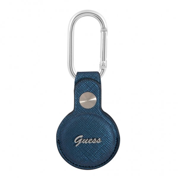 Guess AirTag-pidike Saffiano Sininen